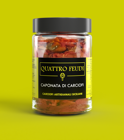 Caponata di carciofi artigianale siciliana Quattro Feudi