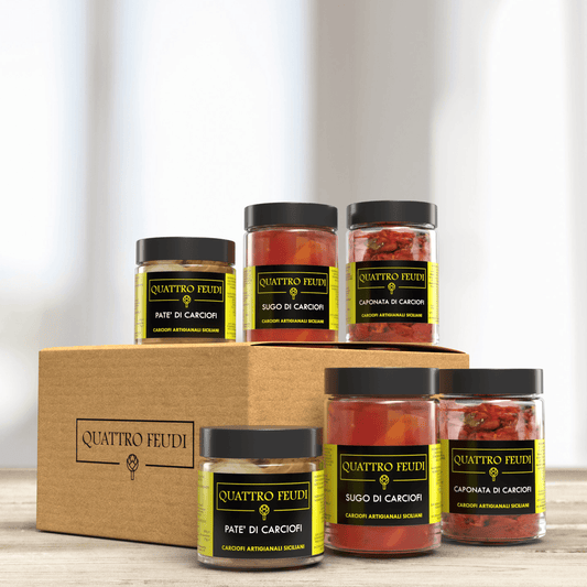 Summer box con prodotti artigianali a base di carciofi siciliani